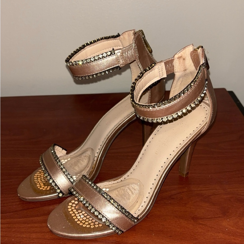 Elegant Rhinestone-Embellished Heels